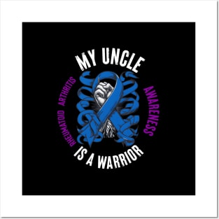 My Uncle Is Warrior Blue Rheumatoid hritis Posters and Art